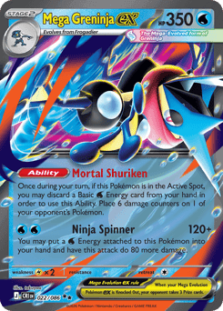 Mega Greninja ex Chaos Rising card