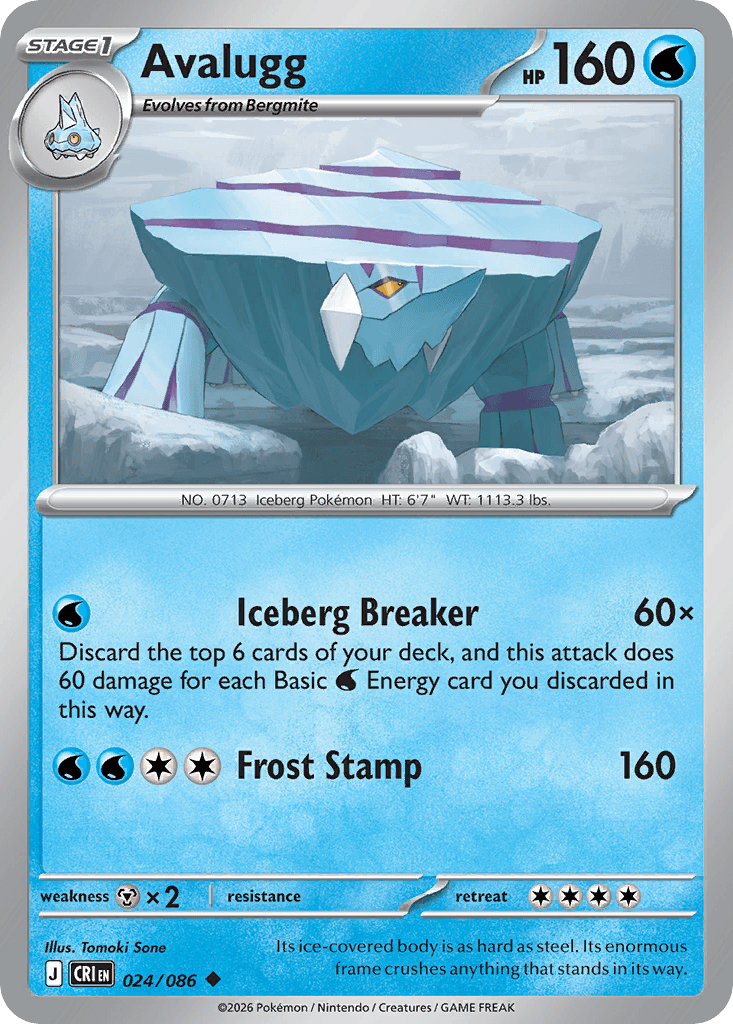 Avalugg Chaos Rising card