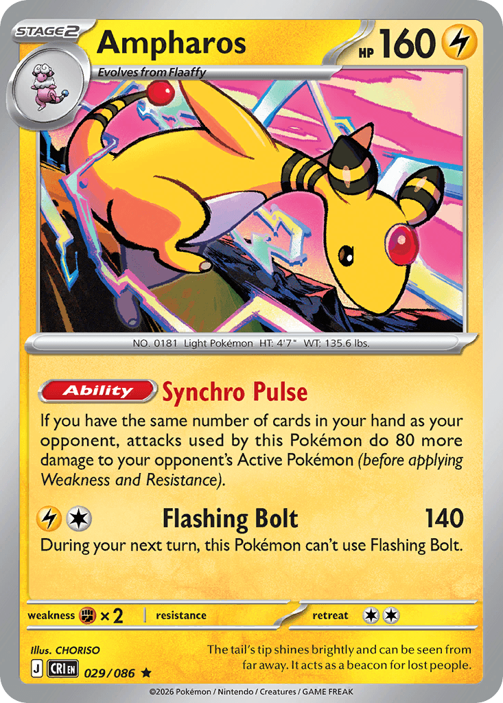 Ampharos Chaos Rising card