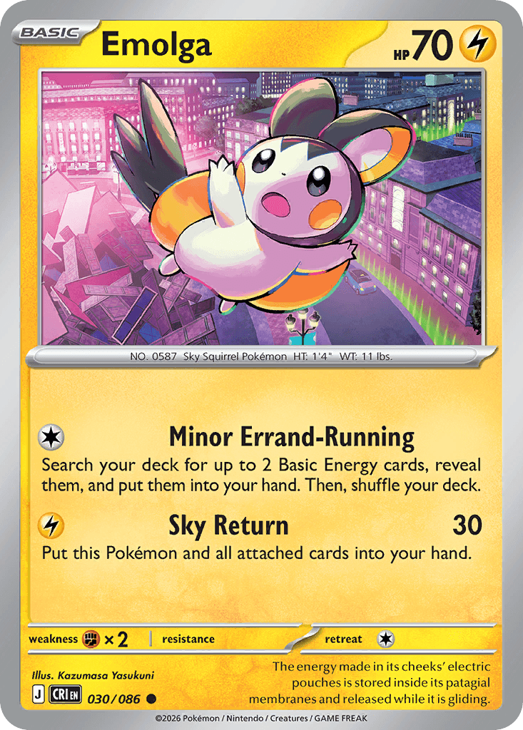 Emolga Chaos Rising card