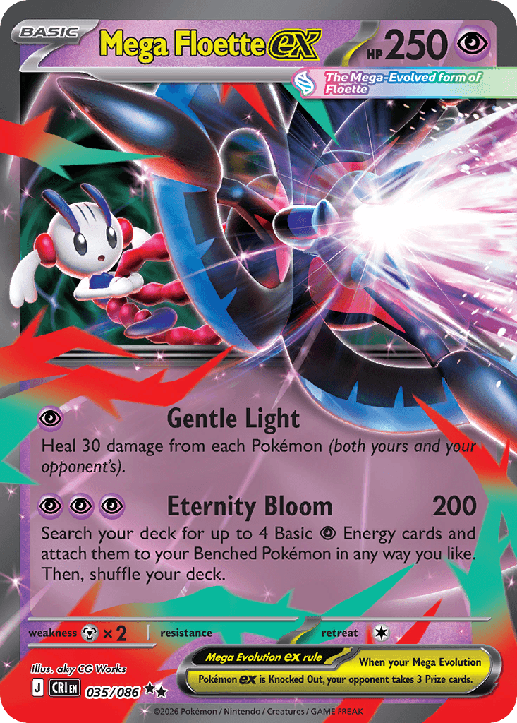 Mega Floette ex Chaos Rising card
