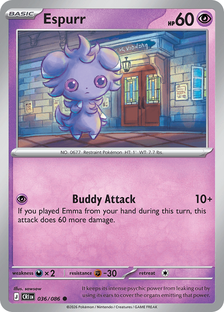 Espurr Chaos Rising card
