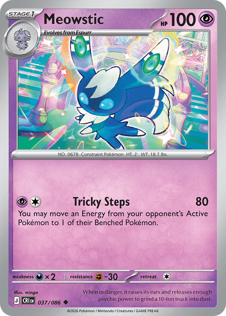 Meowstic Chaos Rising card