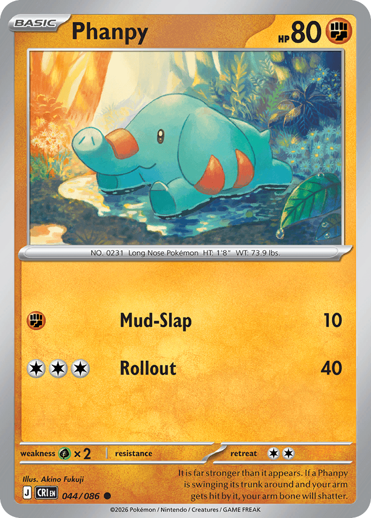 Phanpy Chaos Rising card
