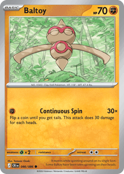 Baltoy Chaos Rising card