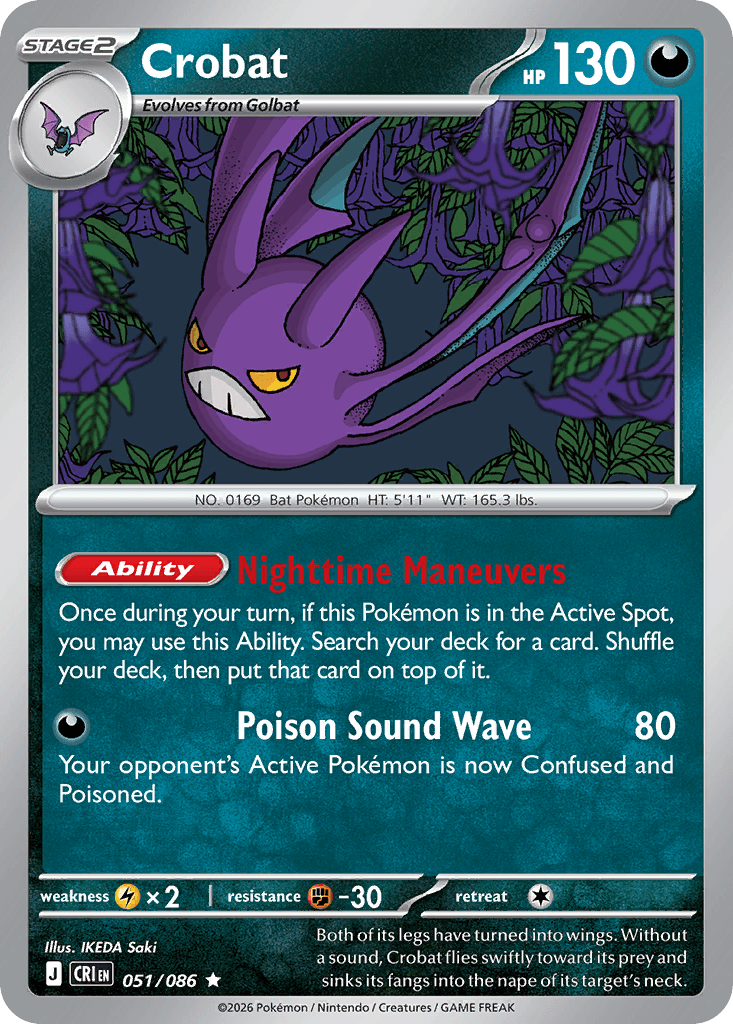 Crobat Chaos Rising card