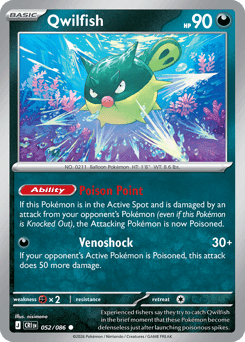 Qwilfish Chaos Rising card