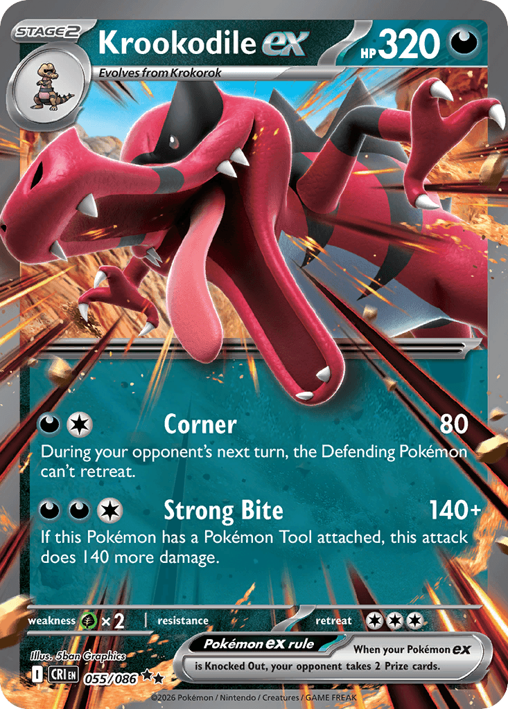 Krookodile ex Chaos Rising card
