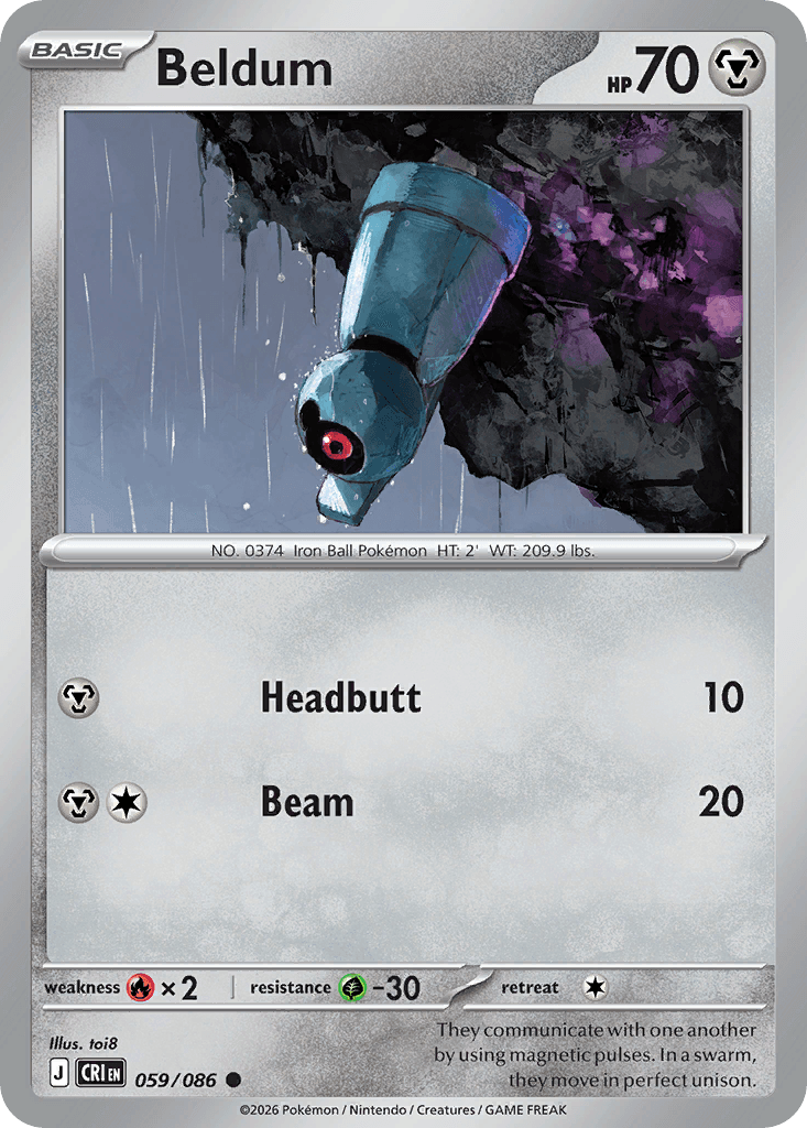 Beldum Chaos Rising card