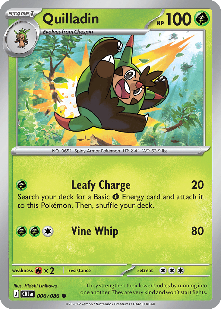 Quilladin Chaos Rising card