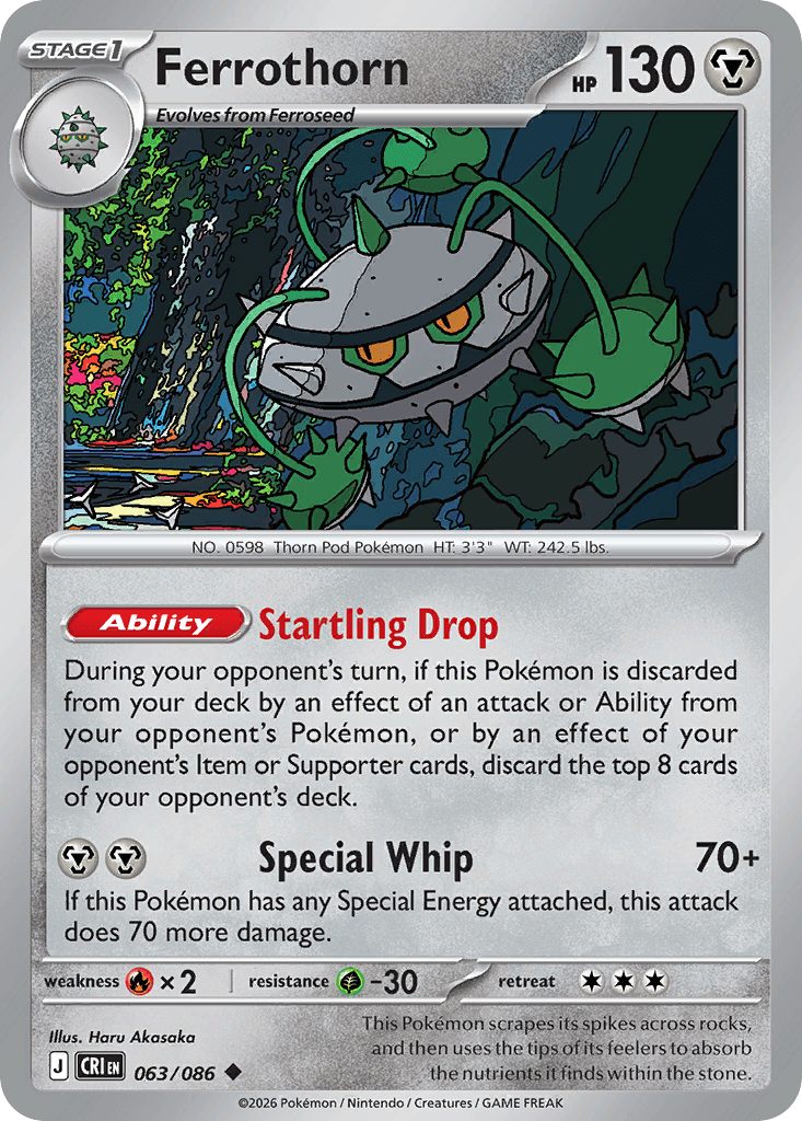 Ferrothorn Chaos Rising card