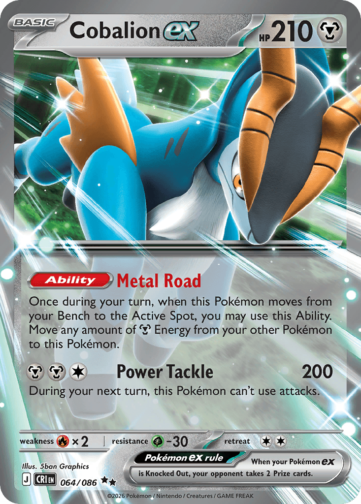 Cobalion ex Chaos Rising card