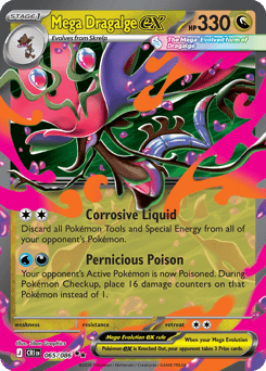 Mega Dragalge ex Chaos Rising card