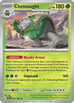 Chesnaught Chaos Rising card