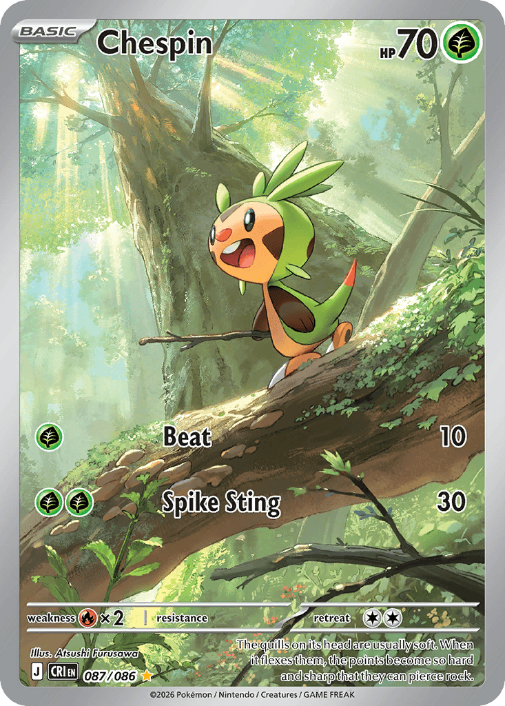 Chespin Chaos Rising card