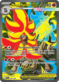 Mega Pyroar ex Chaos Rising card