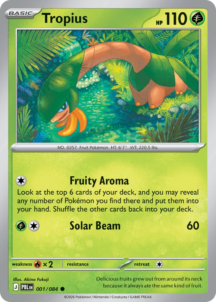 Tropius Pitch Black card