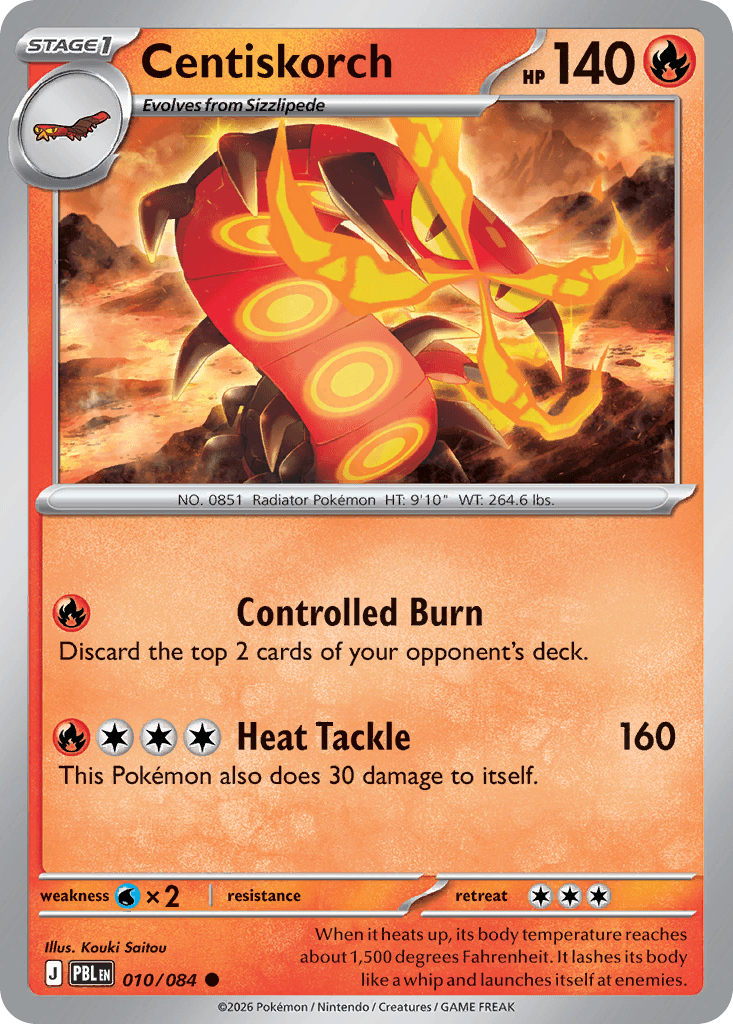 Centiskorch Pitch Black card
