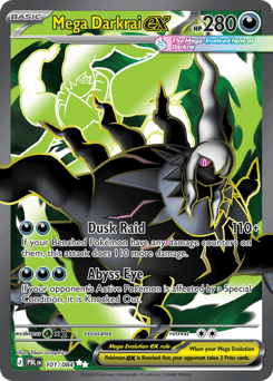 Mega Darkrai ex Pitch Black card