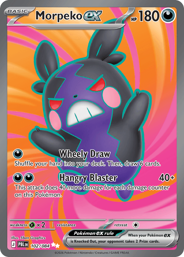 Morpeko ex Pitch Black card