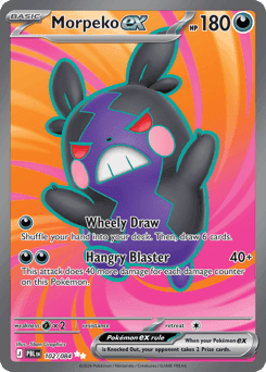 Morpeko ex Pitch Black card