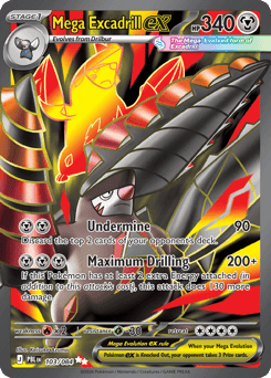 Mega Excadrill ex Pitch Black card