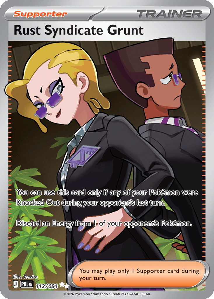 Rust Syndicate Grunt Pitch Black card