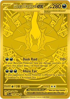 Mega Darkrai ex Pitch Black card