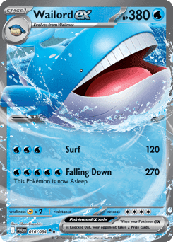 Wailord ex Pitch Black card