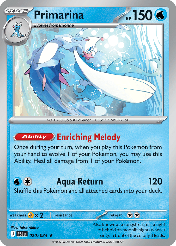Primarina Pitch Black card