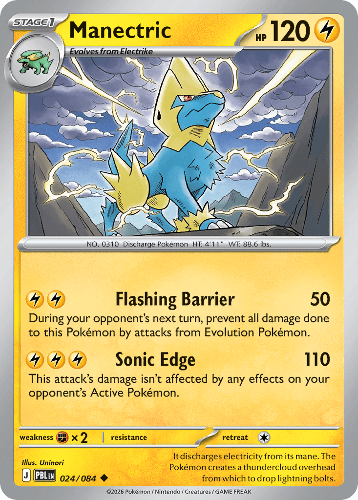 Manectric Pitch Black card