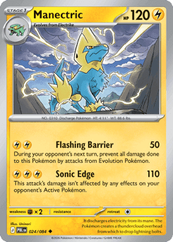 Manectric Pitch Black card