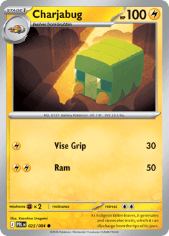 Charjabug Pitch Black card