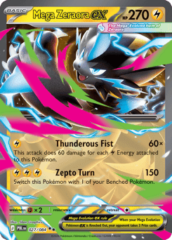 Mega Zeraora ex Pitch Black card