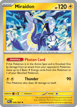 Miraidon Pitch Black card