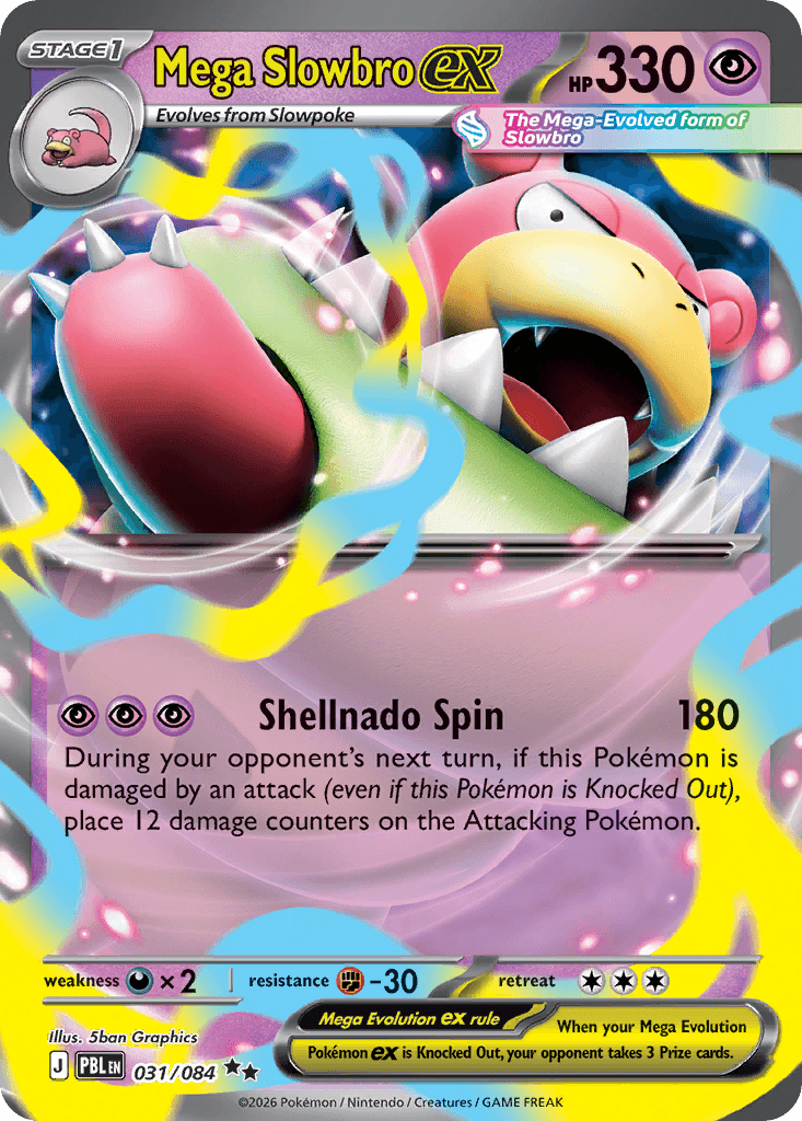 Mega Slowbro ex Pitch Black card