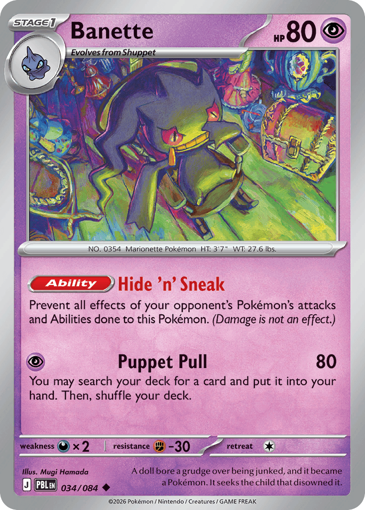 Banette Pitch Black card