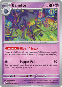 Banette Pitch Black card