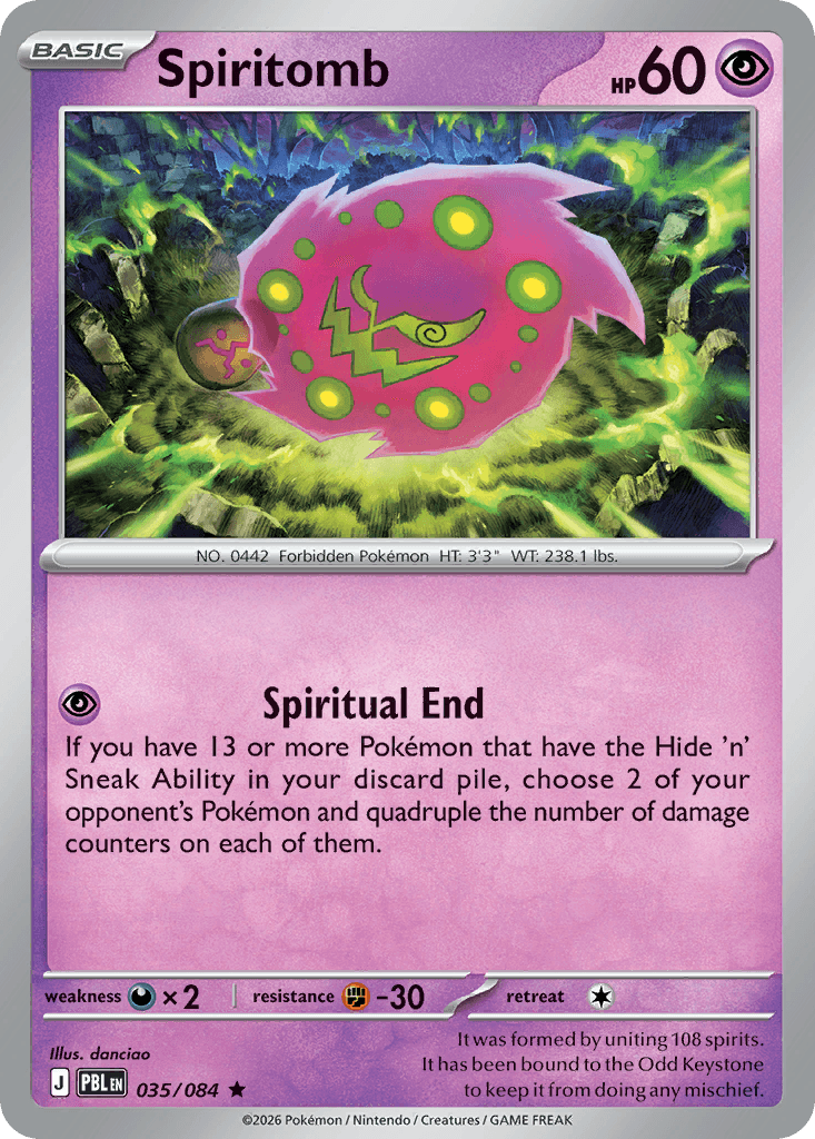 Spiritomb Pitch Black card