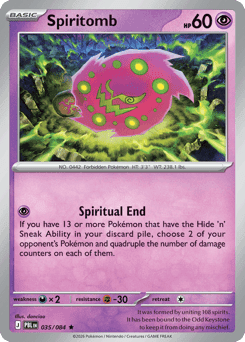 Spiritomb Pitch Black card