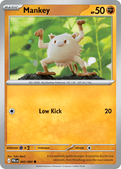 Mankey Pitch Black card
