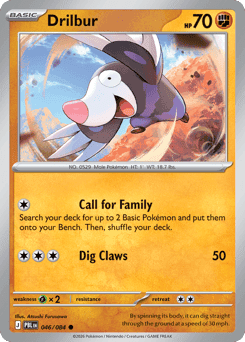 Drilbur Pitch Black card