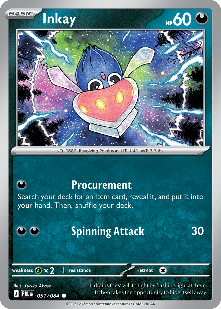 Inkay Pitch Black card