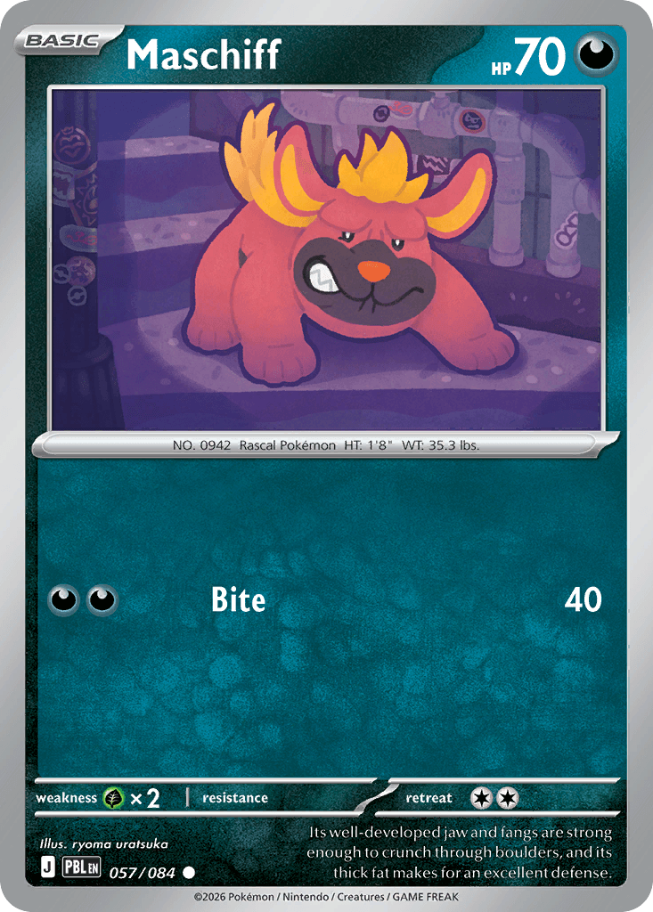 Maschiff Pitch Black card