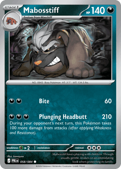 Mabosstiff Pitch Black card