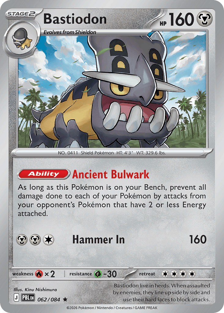 Bastiodon Pitch Black card