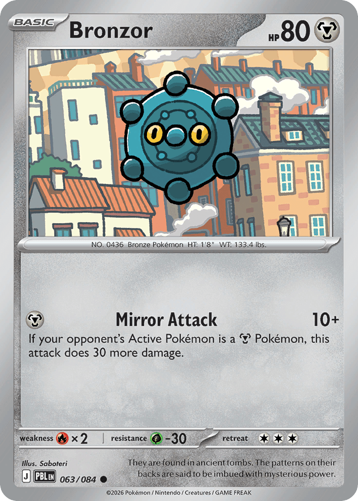 Bronzor Pitch Black card
