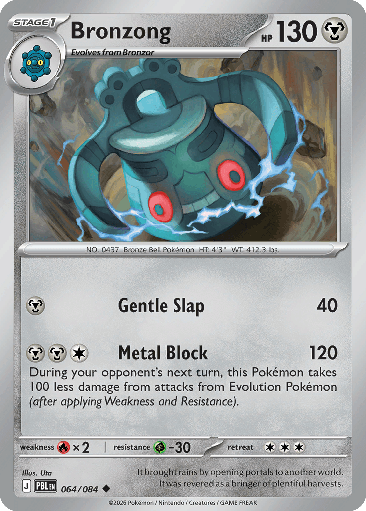 Bronzong Pitch Black card