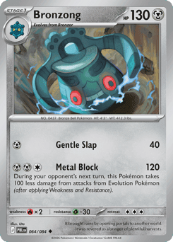 Bronzong Pitch Black card