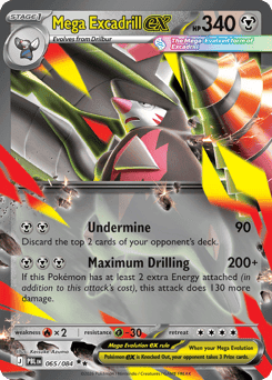Mega Excadrill ex Pitch Black card